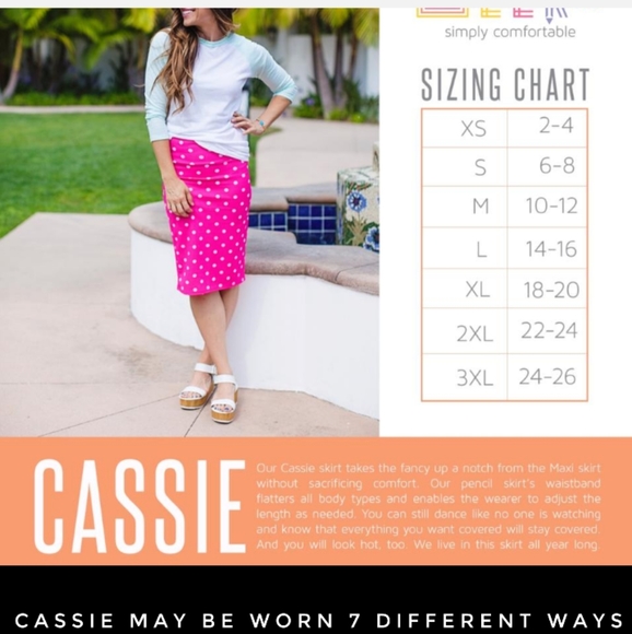 Lularoe Midi Skirt SOLD @DENIMMUNKIES - Picture 8 of 8